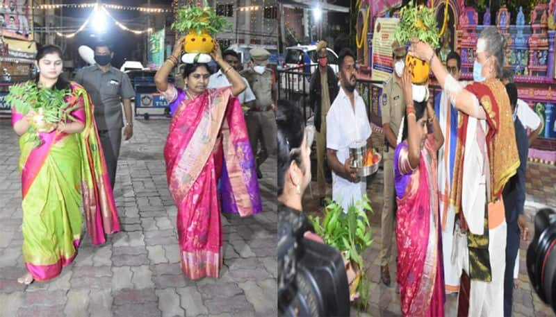 corona effect in ujjayani mahnkali bonalu