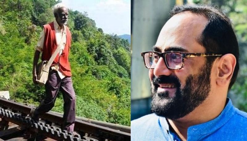 Rajeev Chandrasekhar MP pays homage to a Postman from tamil nadu