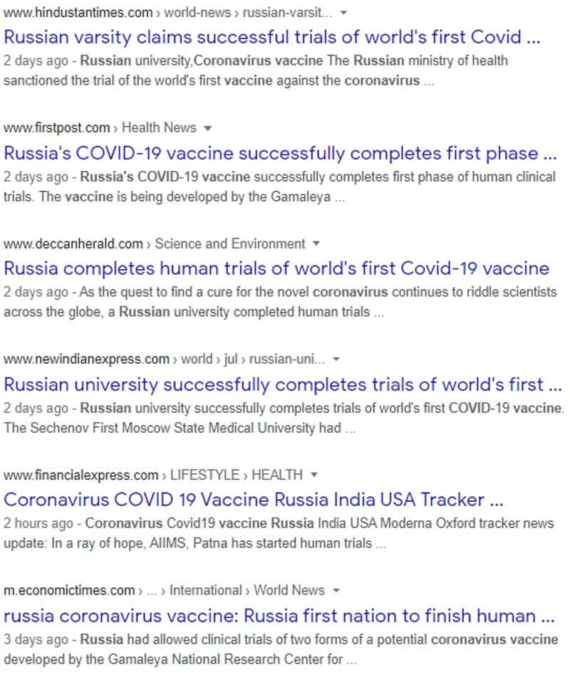 Why Russian Covid 19 vaccine not ready yet