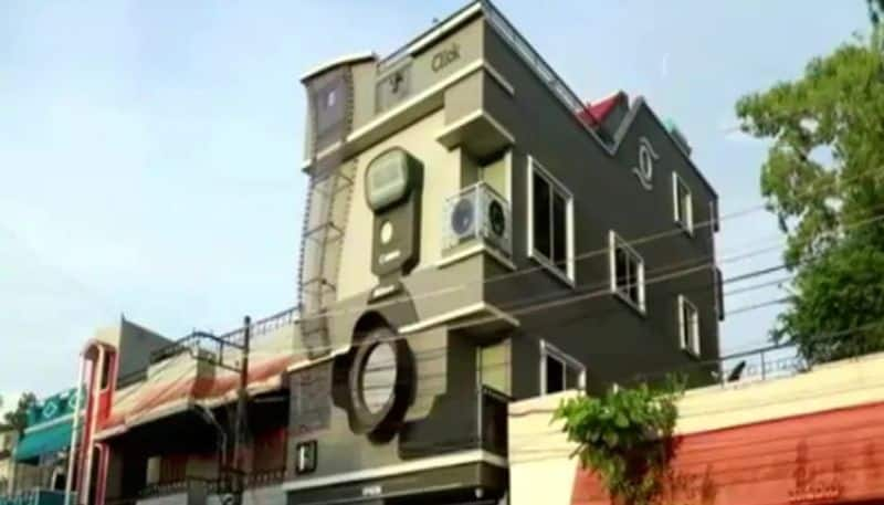 karnataka photographer build camera shaped house