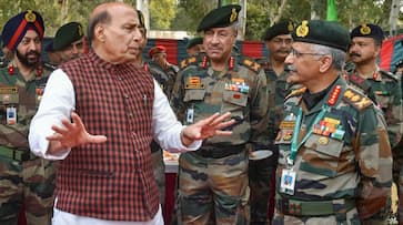 Defense Minister Rajnath Singh arrives amidst dispute with China on border