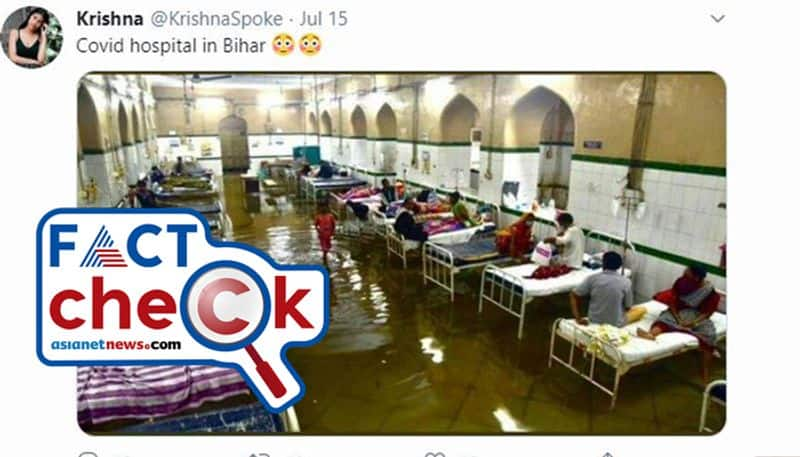 Is it waterlogged hospital from Bihar during covid 19 pandemic