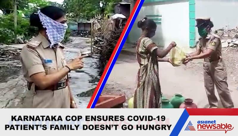 Karnataka Woman cop supplies drinking water, ration kit to COVID-19 patient's family