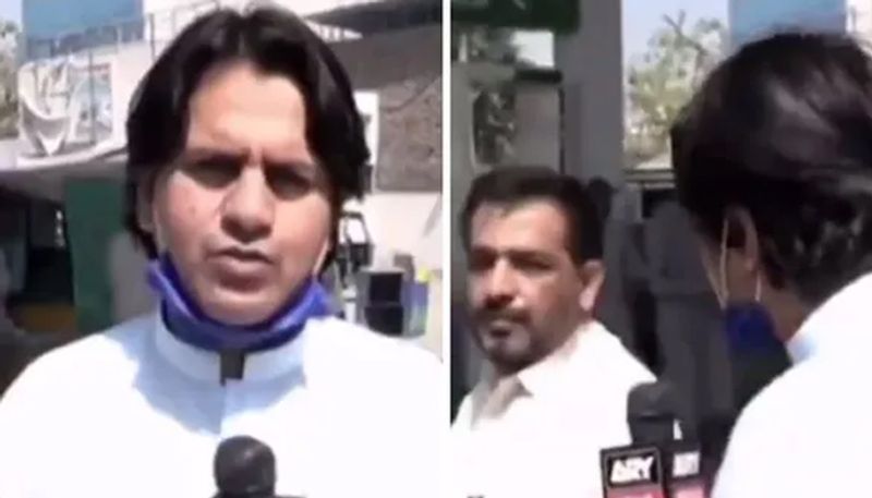 reporter asked commuter about petrol crisis in Pakistan