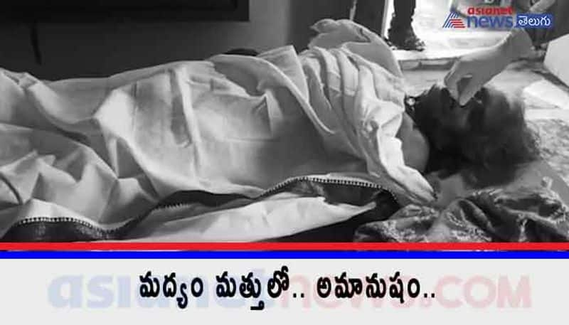 son murdered old aged mother due to corona positive cases in guntur