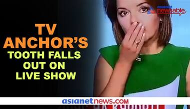 Watch: News anchor’s tooth falls out on live TV; video goes viral