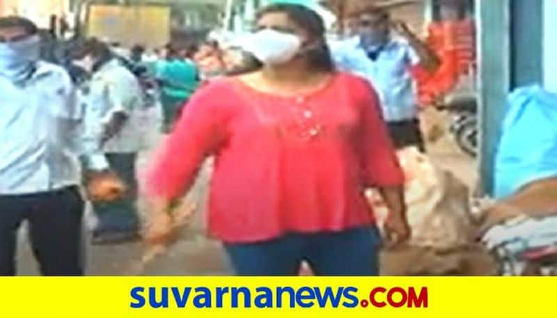 Lady PSI Swings Into Action Against Violators in Raichur