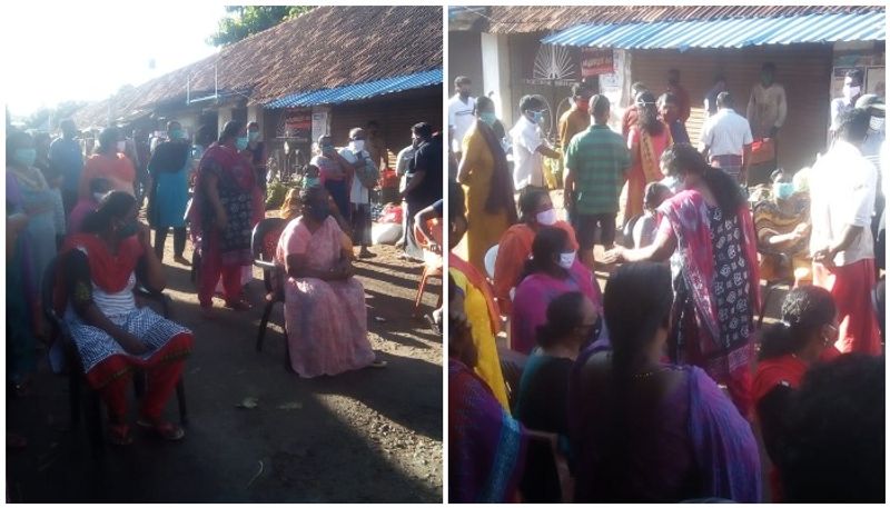 covid 19 Fear protest in vazhicheri market alappuzha