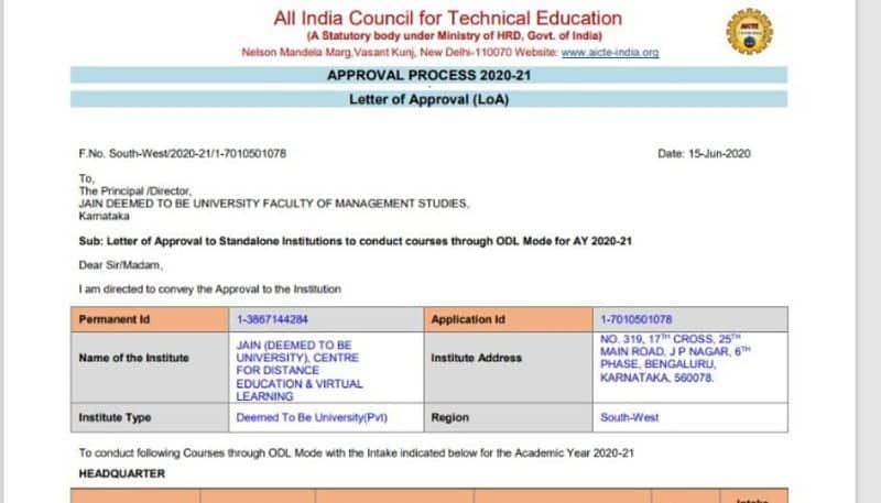 jain university responds to allegations