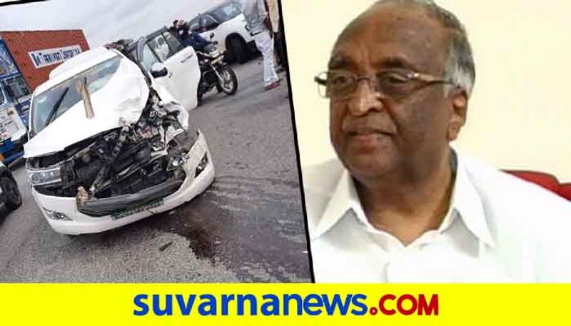 D H Shankaramurthy Son D S Arun Car Accident in Near Sira in Tumakuru District