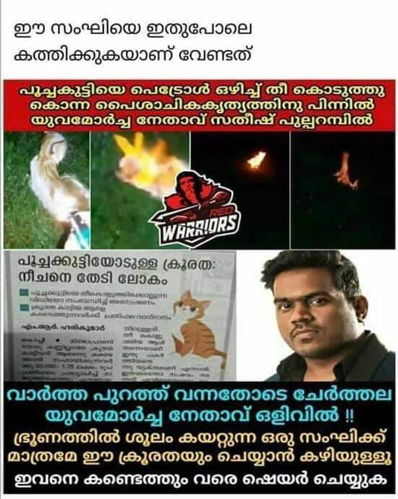 is it the of photo of accused in case of burning kitten alive