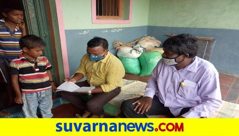 Teachers Did Lessons in Students Houses in Savanur in Haveri District