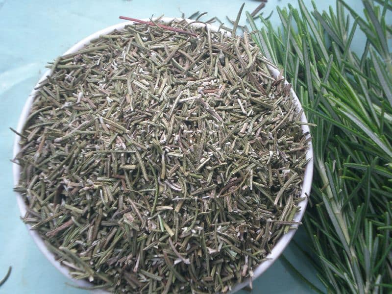 dried rosemary in our kitchen