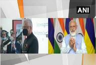 Mauritius Narendra Modi, Pravind Jugnauth jointly inaugurate new SC building