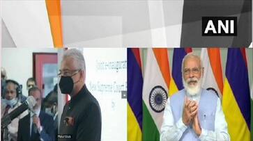 Mauritius Narendra Modi, Pravind Jugnauth jointly inaugurate new SC building