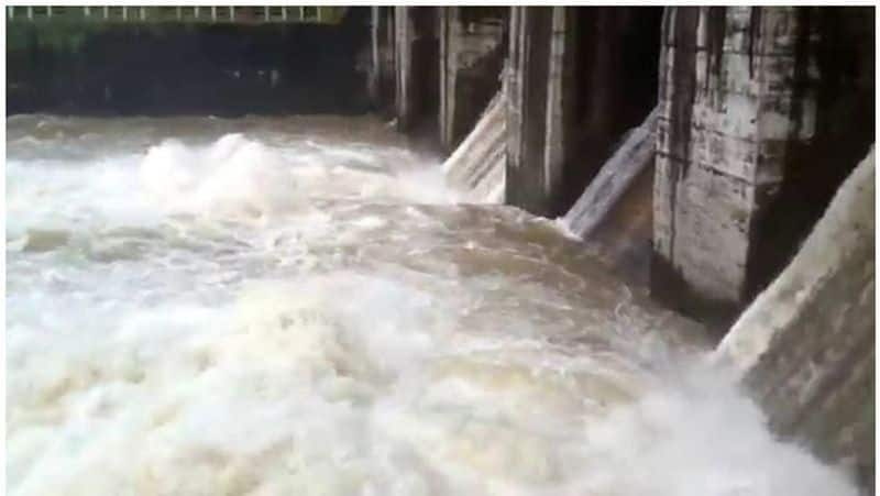 Release of water From Mullamari Dam to River