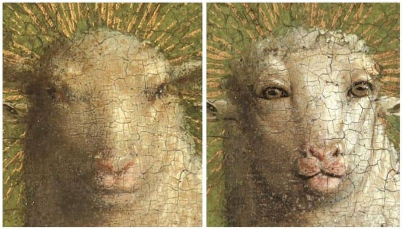 The restoration of Van Eyck's mystic lamb was correct, scientists