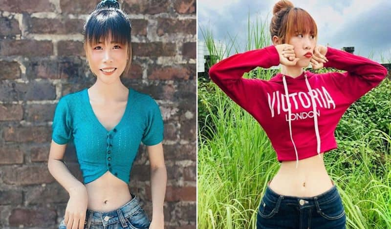 Myanmar woman, 23, with a TINY 13.7in waist that's thought to be the one of the world's smallest claims she simply eats healthily