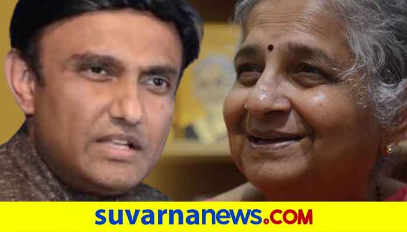 Minister Dr K Sudhakar Thanks To Sudha Murthy