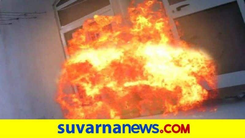 Gas Cylinder Explosion in Shahapur in Yadgir District