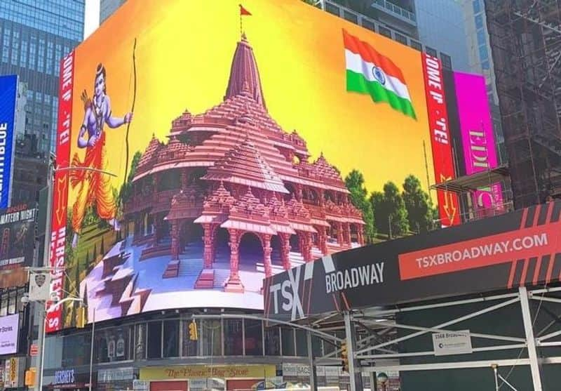 The Inauguration of Ayodhya Ram Mandir will also telecast live in Times Square New York USA akb