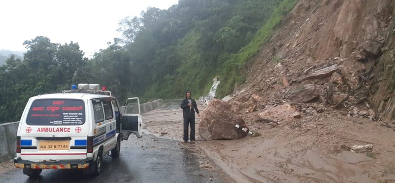 Triggers Landslide In Tirumala Tirupati Ghat Road