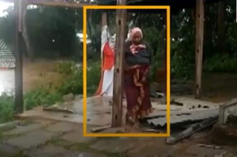 Karnataka Rain Lady washed away in Chikkamagaluru district