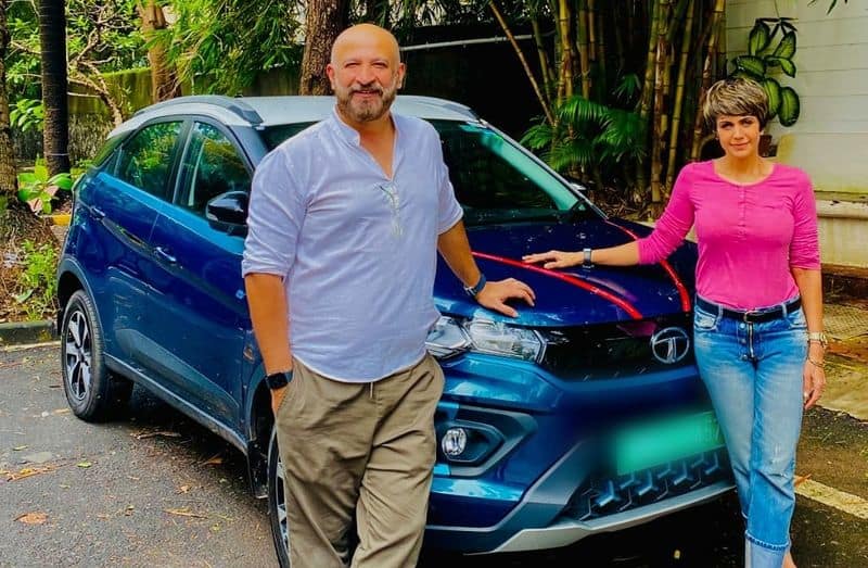 Television presenter Mandira Bedi bought a brand-new Tata Nexon EV car