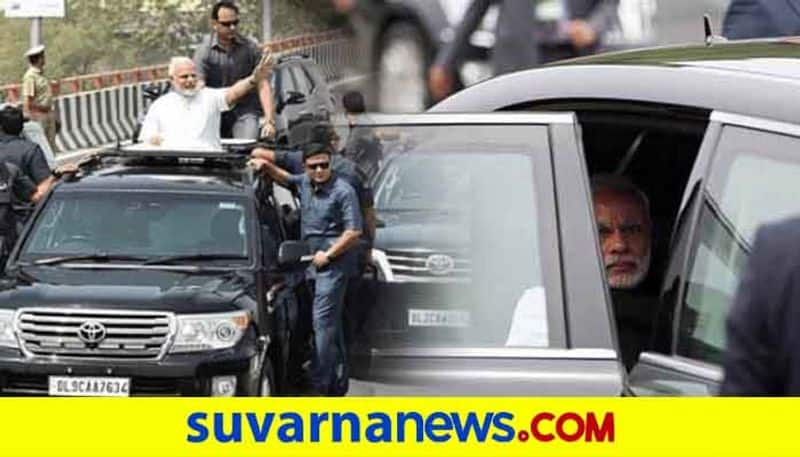 Indian Prime Minister Narendra Modi car look photos