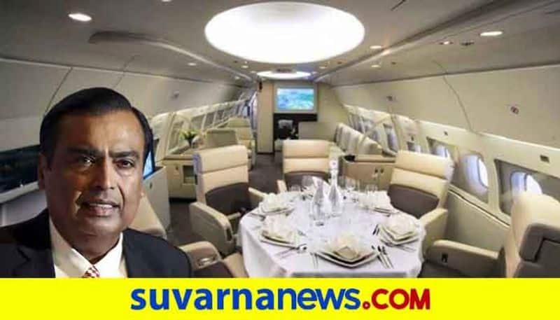 this is the private jet of mukesh ambani  inside photos