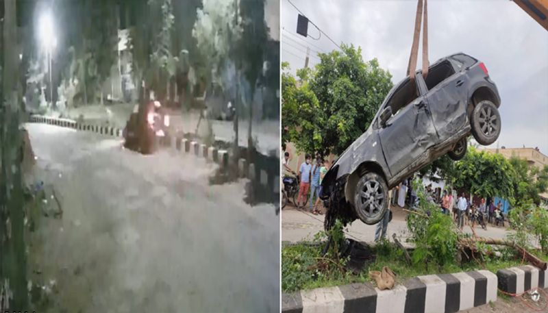 dangerous road accident at jagitial