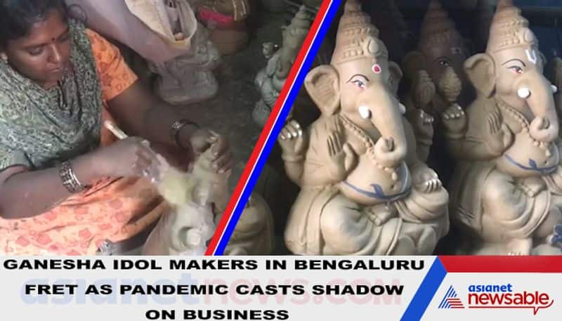 Bengaluru Ganesha idol makers worry as COVID-19 pandemic casts shadow on business-dnm