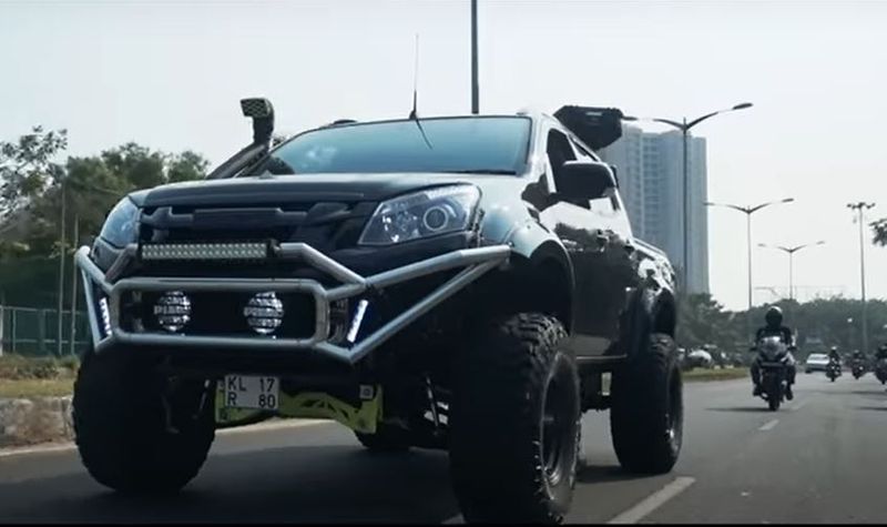 Kerala Police fined Isuzu v max car owner for modification