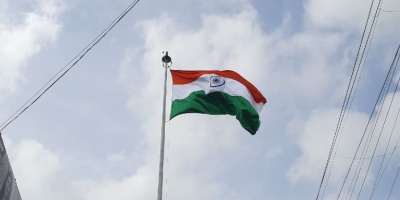 Decline in National Flag Production for the Diamond Jubilee of Independence in Hubballi grg