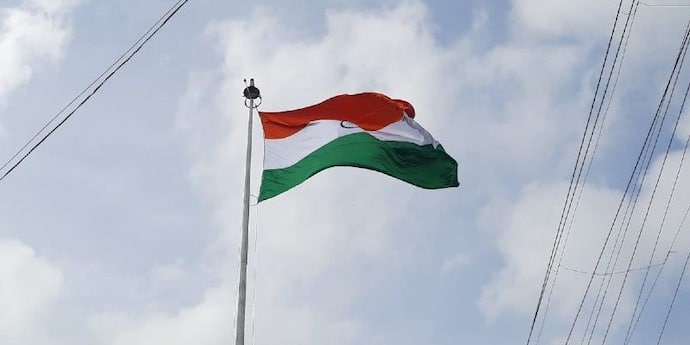 National flag hoisted at height of more than hundred feet on Independence day BTG