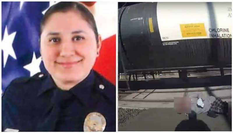 California policewoman saves man in wheelchair from train after he gets stuck on tracks