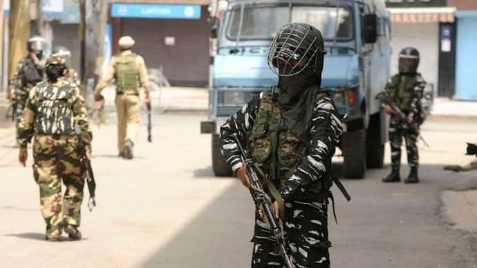 jammu Kashmir Terrorists fired some rounds of fire on a joint naka party of CRPF and Police