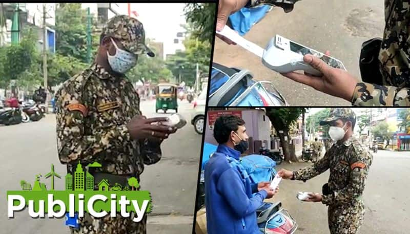 COVID-19: Public out in Bengaluru on Sunday without masks greeted with challan by BBMP marshals - ycb