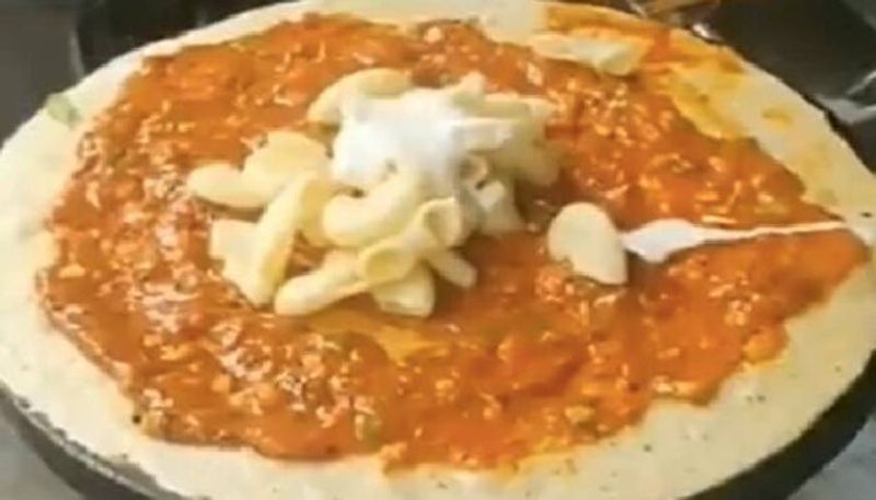 Red Sauce Pasta Dosa Viral in social media