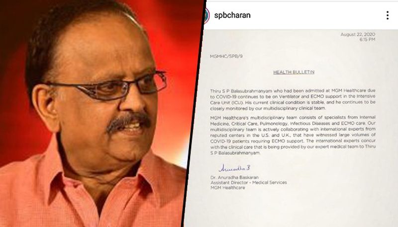 Legendary singer SP Balasubramaniam health: Stable, but still in ICU-ycb