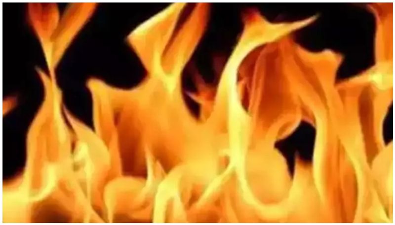 fire accident in kancharapalem police station at visakhapatnam