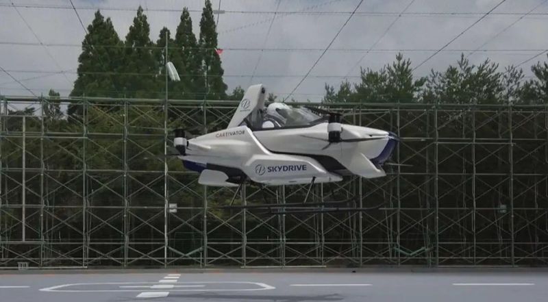 Japan sky drive inc successfully tested flying car with one person aboard