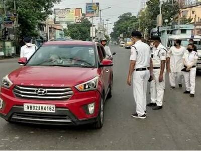 লকাডাউনে চলবে না ফুটবল খেলাও, নাকাচেকিং-র মাঝে ক্ষুদে খেলোয়ারদের বাড়ি পাঠাল পুলিশ