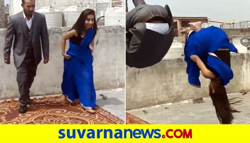 Fitness Model Parul Arora shares a video of her doing back lift in Saree