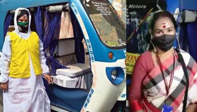 women e rickshaw driver ferries covid 19 patients free of cost in bengal