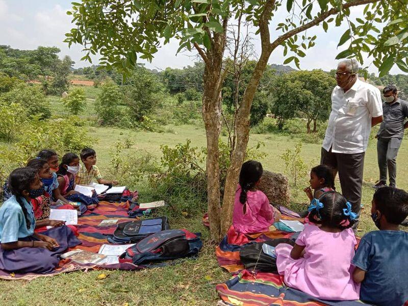 Education Minister Suresh Kumar Visits vidyagam centers at Magadi