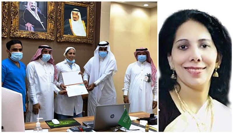 saudi health ministry honours keralite nurse for her service during covid pandemic