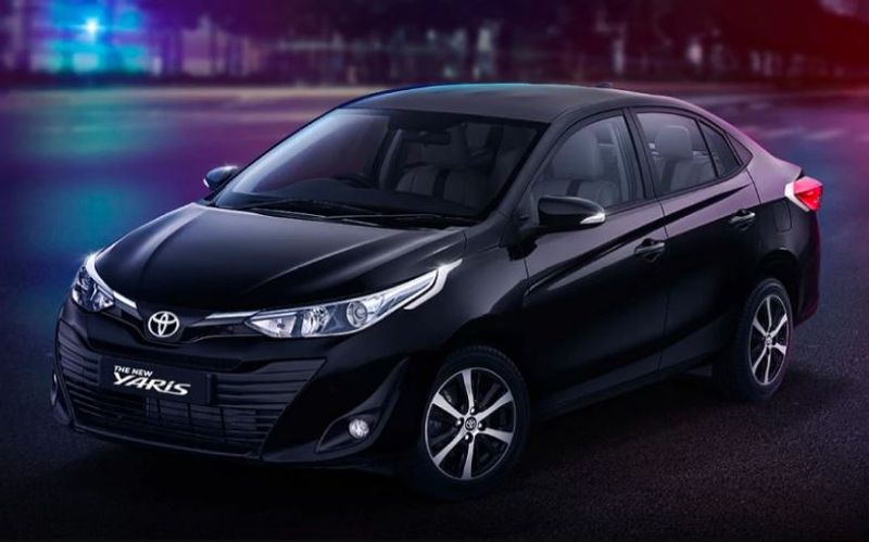 Toyota Motorcorp Revealed yaris limited edtion black car in India