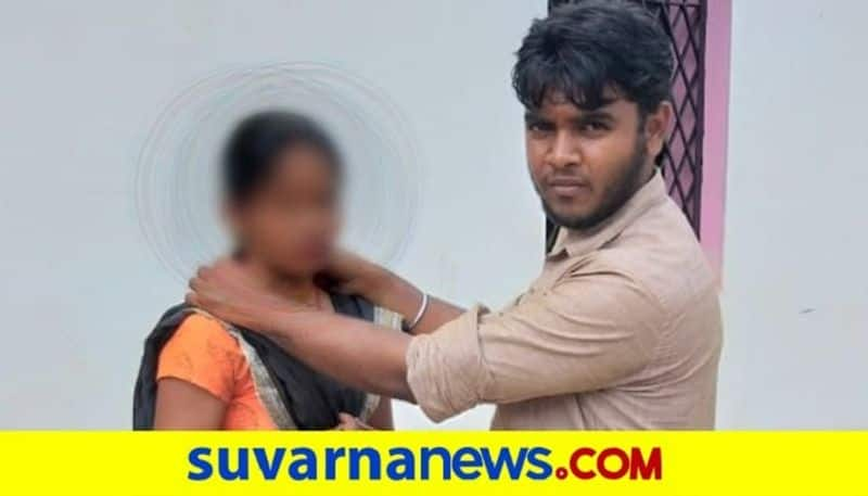 Young Couple Married on Road in Channagiri in Davanagere District