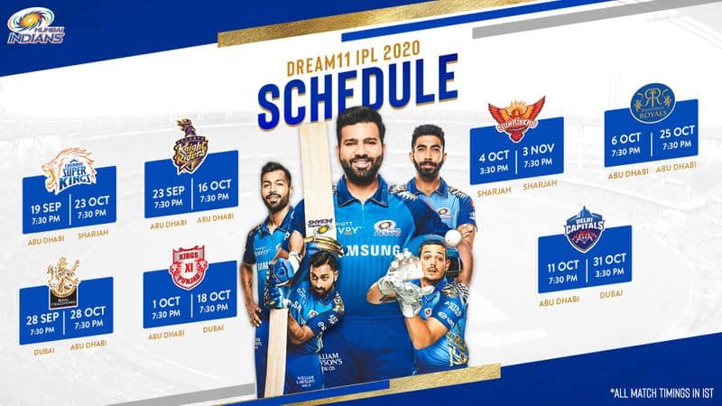 ipl 2020 schedule mumbai indians full fixtures apc